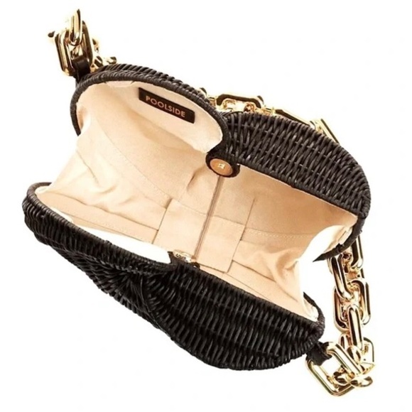 Poolside The Anna Conch Bag In Midnight Black - Picture 5 of 8